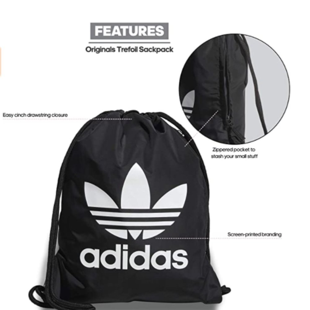 Adidas Drawstring Bag - Picture 6 of 7
